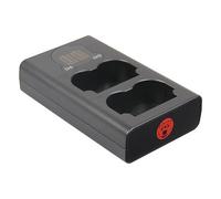 Berenstargh Cargador doble LCD USB para Fuji NP-W235