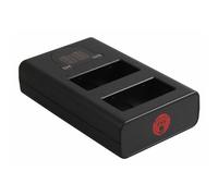 Berenstargh Cargador doble LCD USB para Panasonic BLC12, 500 mA, 8,4 V