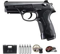 Beretta PX4 Storm (blowback) | Pistola de balines (perdigones) semiautomática con corredera móvil. Sistema: Aire comprimido por CO2. Incluye maletín y munición