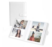 Berfea Álbum de fotos para Fujifilm Instax Wide 400/300/200/Wide EVO, álbum de 80 bolsillos para cámara instantánea Polaroid Now/OneStep POP/impresora de laboratorio i-Type/600/SX-70