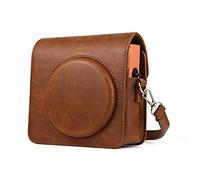 Berfea Funda de Piel sintética Compatible con Fujifilm Instax Square SQ1 Retro Cámara de PU con Correa Ajustable para el Hombro