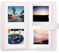 Berfea Mini álbum de fotos Compatible con Fujifilm Instax Square SQ40, SQ6, SQ1/SQ10/SQ20 cámara instantánea y SHARE SP-3 Printer,80 bolsillos premium de piel sintética cartera de película -Blanco