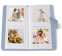 Berfea Mini álbum de fotos Compatible con Fujifilm Instax Square SQ40/SQ6/SQ1/SQ10/SQ20/SQ6 cámara instantánea, Compatible con Polaroid SHARE SP-3 Impresora, 80 bolsillos, Azul