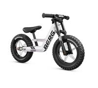 Berg Biky Cross Blanco | Bicicleta sin Pedales para niños Desde 2 años | Ruedas 12 Pulgadas | con Freno de Mano | Diseño Seguro y Ligero | Ajustable para Crecimiento