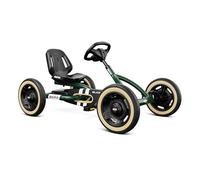 BERG Buddy Retro Verde | Kart a Pedales Infantil con Sistema BFR, Asiento Ajustable y Ruedas neumáticas clásicas | Go-Kart y Coche a Pedales Estable para niños 3-8 años