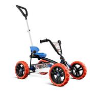 BERG Buzzy Nitro 2 en 1 | Coche de Pedales evolutivo para niños | Barra Ajustable | Modo Empuje y Pedales | Freno Manual | neumáticos EVA Resistentes | Juguete Seguro