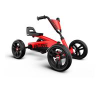 BERG Buzzy Red | Kart a Pedales para Niños 2-5 Años | Diseño Rojo Deportivo y Llamativo | Ruedas EVA Silenciosas | Asiento Ajustable | Tracción Directa | Estabilidad y Seguridad