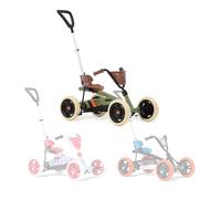 BERG Pedal Gokart Buzzy Retro 2-in-1 Verde Incl. Barra de Empuje | Coche de Pedales, Seguro y Estabilidad, Juguete para niños Adecuado para niños de 2 a 5 años