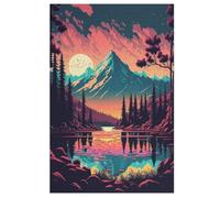 Berg Fuji, Japón Puzle de madera de 1000 piezas, puzles para adultos, rompecabezas imposible, juego de mesa para niños (78 x 53 cm)