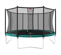 Cama Elástica Berg Favorit incl. Red de Seguridad Comfort 430 cm verde