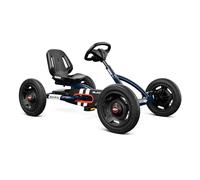 BERG Kart a Pedales Buddy Classic | Azul, 3-8 años, cuadro resistente, asiento regulable, volante regulable