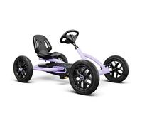 BERG Kart a Pedales Buddy | Morado, 3-8 años, cuadro resistente, asiento regulable, volante regulable