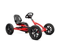 BERG Kart a Pedales Buddy Redster | 3-8 años, cuadro resistente, asiento regulable, volante regulable