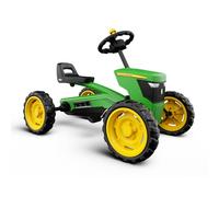 BERG Kart a Pedales Buzzy John Deere | 2-5 años, cuadro resistente, asiento regulable, volante regulable