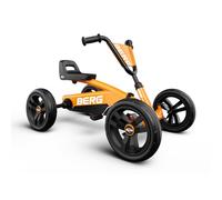 BERG Kart a Pedales Buzzy Orange | Naranja, 2-5 años, cuadro resistente, asiento regulable, volante regulable
