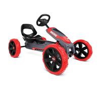 BERG Kart a Pedales Reppy Rebel | Rojo, 2-5 años, cuadro resistente, asiento regulable, volante regulable