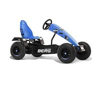 BERG Kart a Pedales XL B.Super Blue BFR | Azul, a partir de 5 años, freno BFR (adelante, atrás, frenado), cuadro de acero resistente, asiento regulable