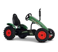 BERG Kart a Pedales XL Fendt BFR-3 Verde | a partir de 5 años, BFR-3 de 3 velocidades, cuadro de acero resistente, asiento regulable, eje oscilante estable