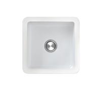 Berg Klio fregadero de cerámica 45x45 cm blanco BRK22CM