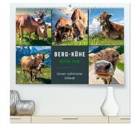 Berg-Kühe, Natur pur - unser schönster Urlaub (hochwertiger Premium Wandkalender 2026 DIN A2 quer), Kunstdruck in Hochglanz: Eindrucksvolle Bilder der ... Hintergrund wunderschöner Berglandschaften.