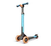 BERG Patinete Plegable Nexo Azul con Luces LED en Ruedas | para Niños Desde 2 Años | Diseño Seguro, Estable y Resistente | Fácil de Transportar y Guardar para Aventuras Divertidas