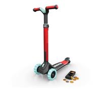 BERG Patinete Plegable Nexo Rojo con Luces LED en Ruedas y Cubierta Magnética | para Niños Desde 2 Años | Diseño Seguro y Estable | Fácil de Transportar y Guardar