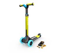 BERG Patinete Plegable Nexo Verde Lima con Luces LED en Ruedas y Cubierta Magnética | para Niños Desde 2 Años | Diseño Seguro y Estable | Fácil de Transportar y Guardar