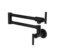 Berg Pot Filler grifo de cocina a pared negro 830135B