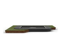 BERG Sport flatground Cama elástica Rectangular Champion Gris 200 cm 14+ | Trampolín de Calidad, Trampolín Deportivo, Trampolín Seguro, A Partir de 14 años