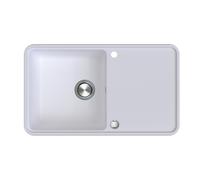 Berg Victoria fregadero de granito 78x50 cm blanco BRV2211