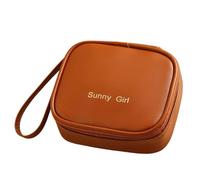 Bergabback para almohadillas sanitarias - Bolsa portátil con cremallera para polvo - Soporte discreto | Maletín de almohadillas menstruales para cartera con cierre seguro, organizador de tiempo para