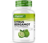 Bergamota cítrica (Citrus bergamia) - 120 cápsulas de alta dosis con 750 mg de extracto por cápsula - Premium: 30% polifenoles - Cruce entre cidra y naranja amarga - Vegano, sin aditivos innecesarios