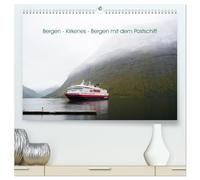 Bergen - Kirkenes - Bergen mit dem Postschiff (hochwertiger Premium Wandkalender 2026 DIN A2 quer), Kunstdruck in Hochglanz: Mit dem Postschiff Norwegen erleben