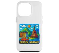 Bergen Noruega Atracciones Turísticas Aventura Viajes Souvenir Carcasa para iPhone 13 Pro