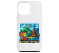 Bergen Noruega Atracciones Turísticas Aventura Viajes Souvenir Carcasa para iPhone 13 Pro Max