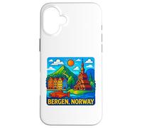 Bergen Noruega Atracciones Turísticas Aventura Viajes Souvenir Carcasa para iPhone 16 Plus