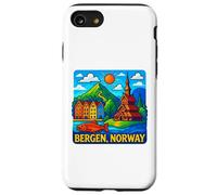 Bergen Noruega Atracciones Turísticas Aventura Viajes Souvenir Carcasa para iPhone SE (2020) / 7 / 8