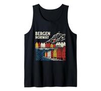 Bergen Noruega - Regalo de Recuerdo de Viaje Camiseta sin Mangas