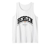 Bergen Noruega Viaje Familiar Norge Bergen Souvenir Noruega Camiseta sin Mangas