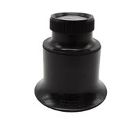 BERGEON 1458-A-12 - Lupa de doble lente para relojeros, 12 aumentos, negro, M