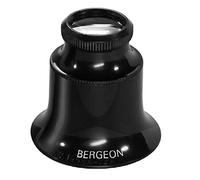 Bergeon 1458A - Gafas de relojería en Forma de Lente Doble Aumento 15X, Negro, Negro, Le Noir