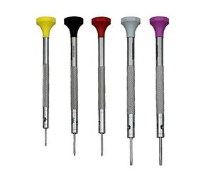 Bergeon 30081-p05 Juego de 5 destornilladores ergonómicos para relojeros - hs30081-p05