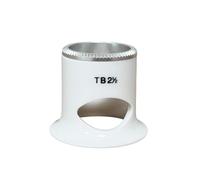 Bergeon Lupa 2611-TB-2.5, blanca, biconvexa, puerto de ventilación, aumento x4