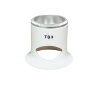 Bergeon Lupa 2611-TB-3, blanca, biconvexa, puerto de ventilación, aumento x3.3