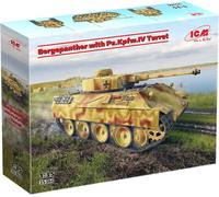Bergepanther Con Torre Pz.kpfw.iv 1:35 Kit De Modelo Plástico ICM