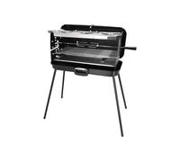 Berger Barbacoa de Gas Portátil 3 Fuegos 5 kW, Parrilla 54 x 24 cm | Barbacoa de gas de 3 fuegos y 5 kW con parrilla 54 x 24 cm y placa superior, ideal para camping, terraza y caravana.