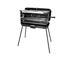 BERGER | Barbacoa Gas Portátil 3 Fuegos 5 kW Tipo BBQ, Barbacoas De Camping Con Parrilla 54 x 24 cm Y Placa Superior, Barbacoa Jardin Exterior Para Terraza Y Caravana 30 Mbar