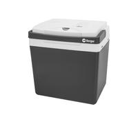 BERGER Nevera termoeléctrica de 25 L para enfriar y calentar | Nevera eléctrica con conexión de 12 V y 230 V para coche, camping, enchufe | Nevera multifunción eléctrica negra