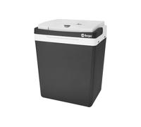 BERGER Nevera termoeléctrica de 30 L para enfriar y calentar | Nevera eléctrica con conexión de 12 V y 230 V para coche, camping, enchufe | Nevera multifunción eléctrica negra