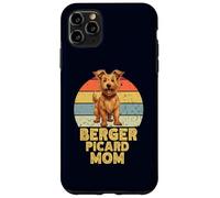 Berger Picard Dog Mom Retro Funny Mis Perros Son mi Cardio Carcasa para iPhone 11 Pro MAX
